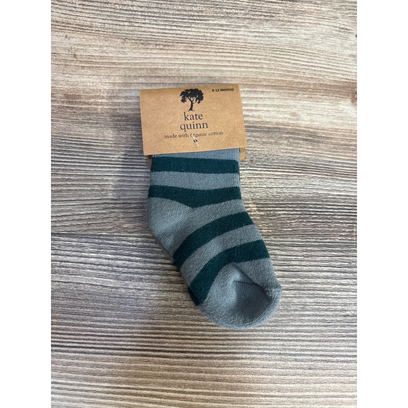 NEW Kate Quinn Socks in Forest Stripe sz 6-12m