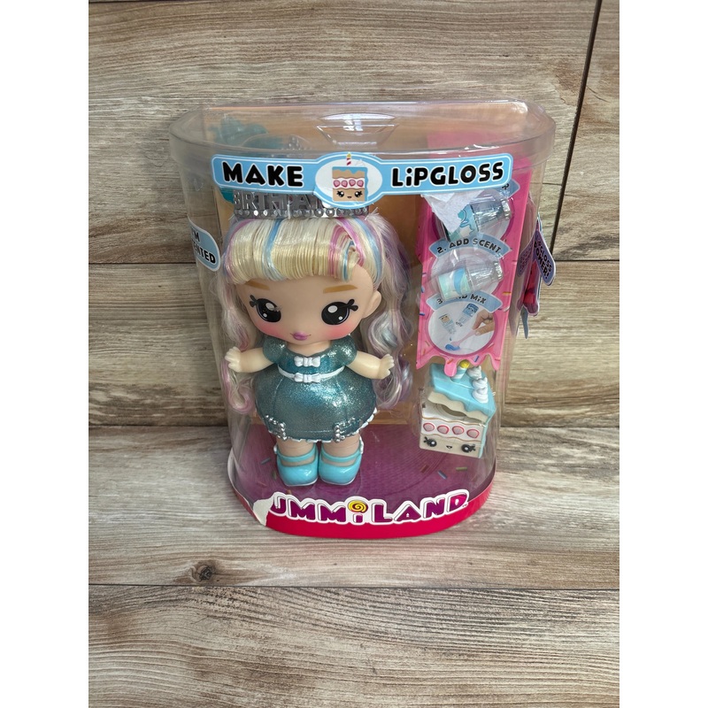 NEW Yummiland Large Doll + Lipgloss Pet – Callie Birthday Cake