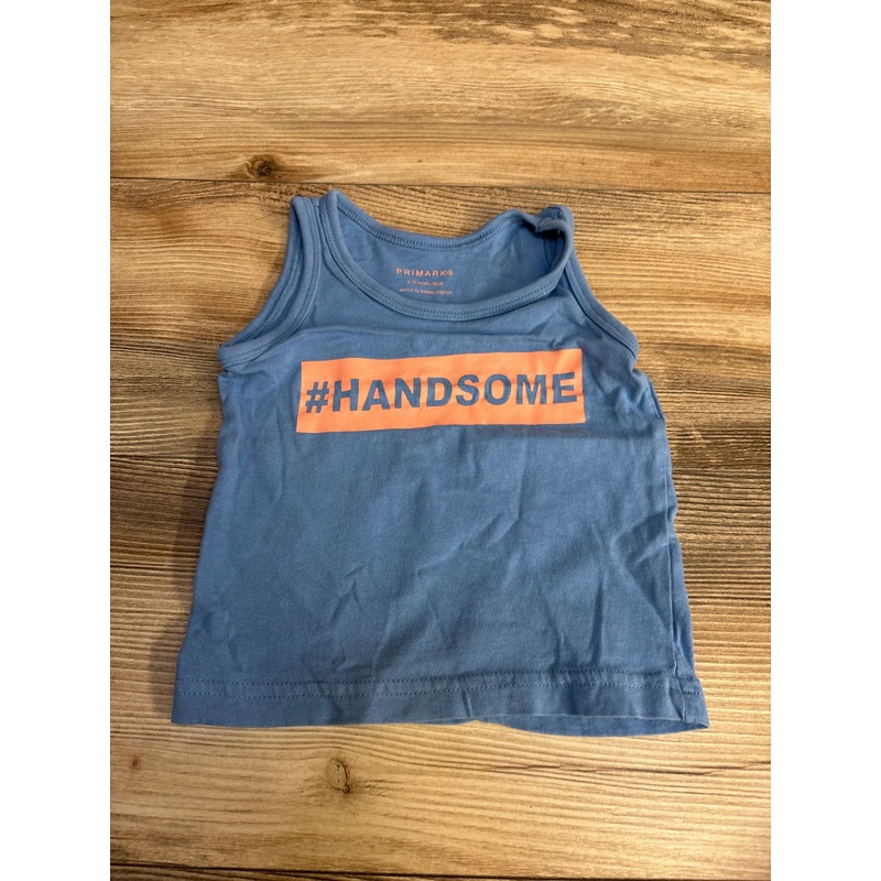 Primark #Handsome Tank Top Blue sz 9-12m Blue 9m