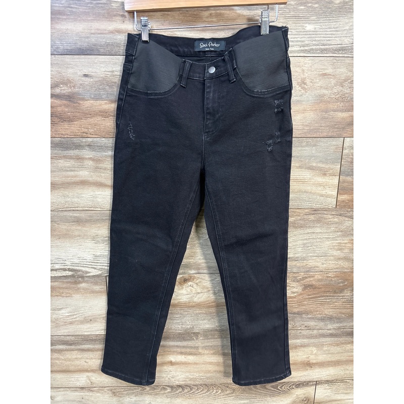 Savi Parker Side Panel Jeans Black sz Small Black Maternity Small