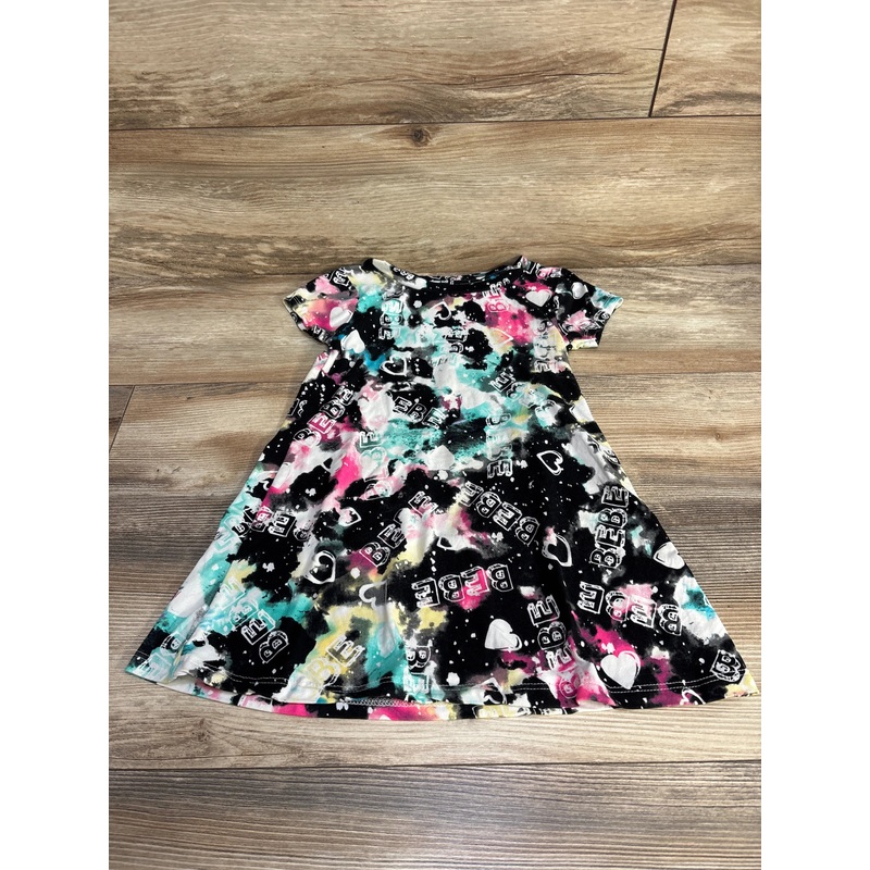 Bebe Girls Tie-Dye Dress Black sz 4T Black 4T