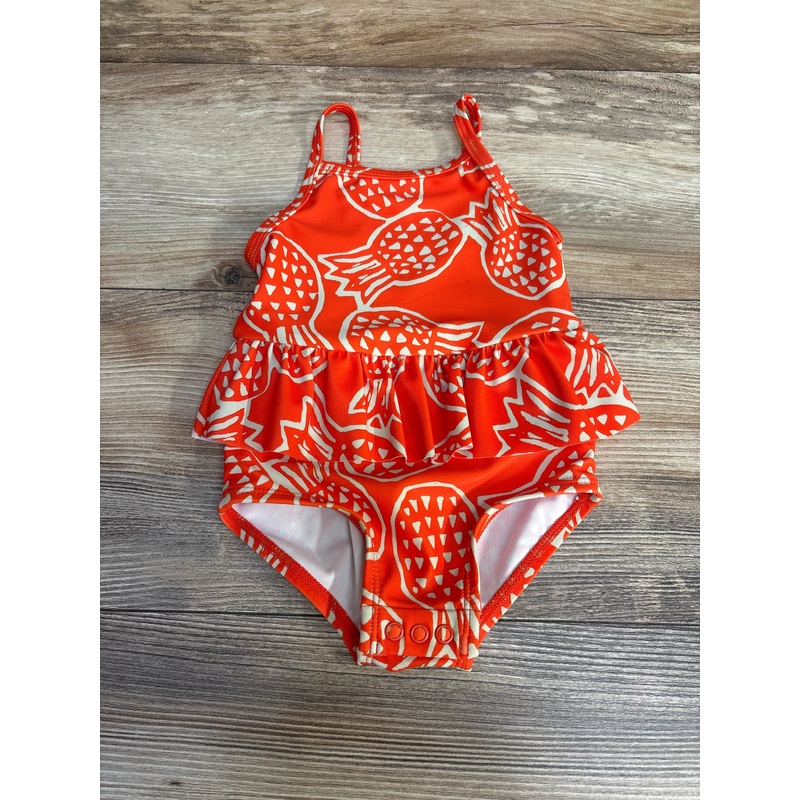 Carter’s 1pc Pineapple Print Swimsuit Orange sz 9m Orange 9m
