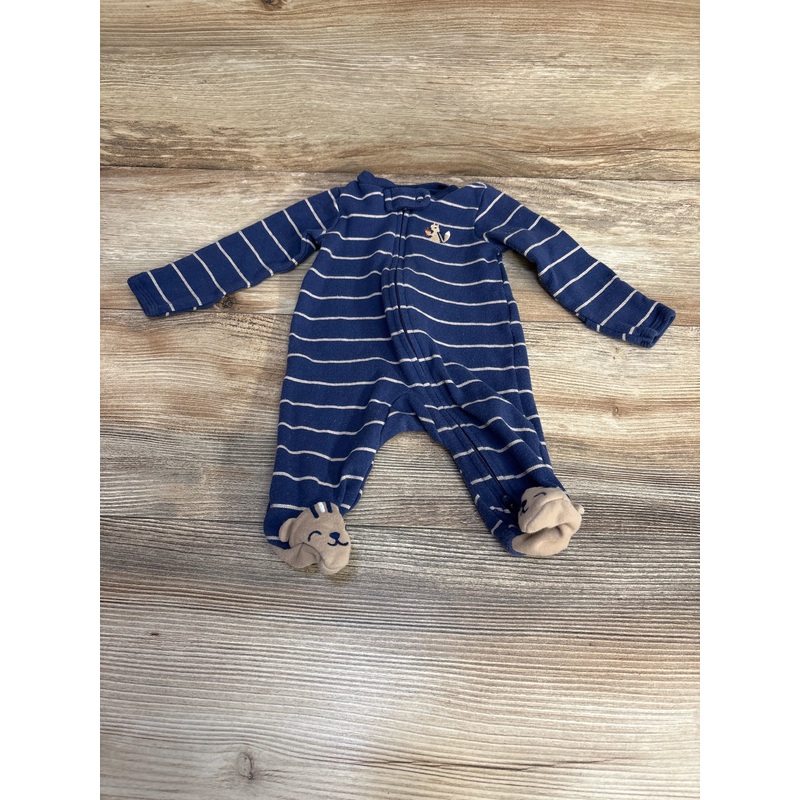 Carter’s Striped Sleeper Blue sz Newborn Blue Newborn