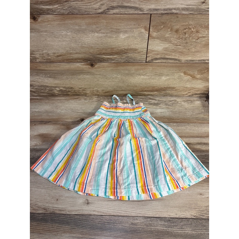 Carter’s Striped Smocked Dress White sz 3T White 3T