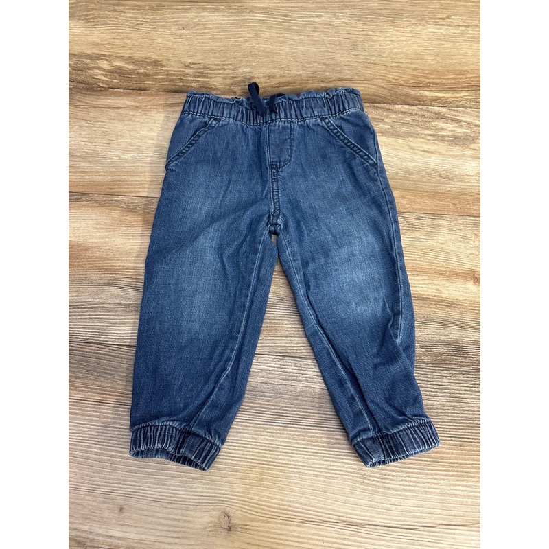 Cat & Jack Drawstring Jogger Jeans Blue sz 2T Blue 2T