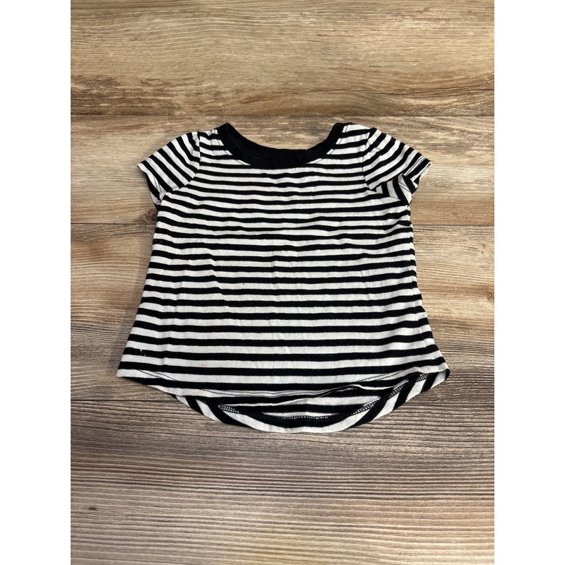 Cat & Jack Striped Shirt Black/White sz 18m Black 18m