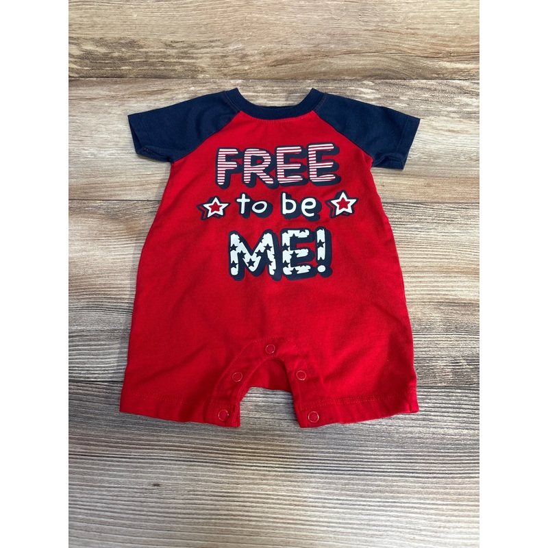 Celebrate Free To Be Me Shortie Romper Navy/Red sz 0-3m Navy Newborn