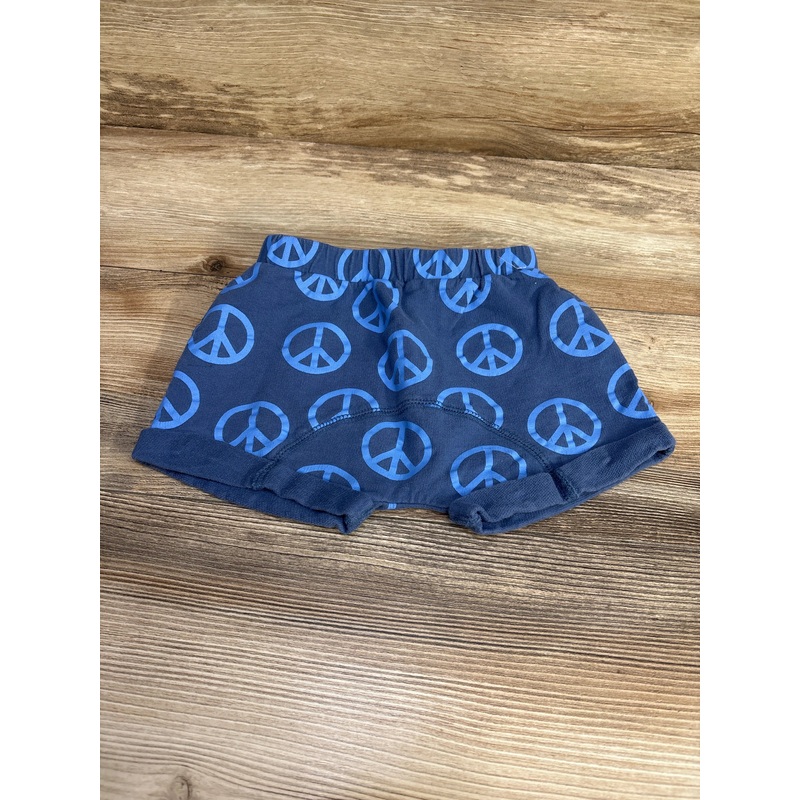 Cotton On Baby Peace Sign Shorts Navy sz 18-24m Blue 18m
