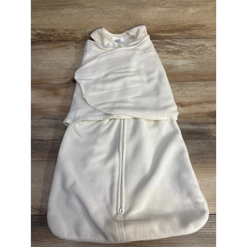 Halo Fleece SleepSack Swaddle White sz 3-6m White 3m