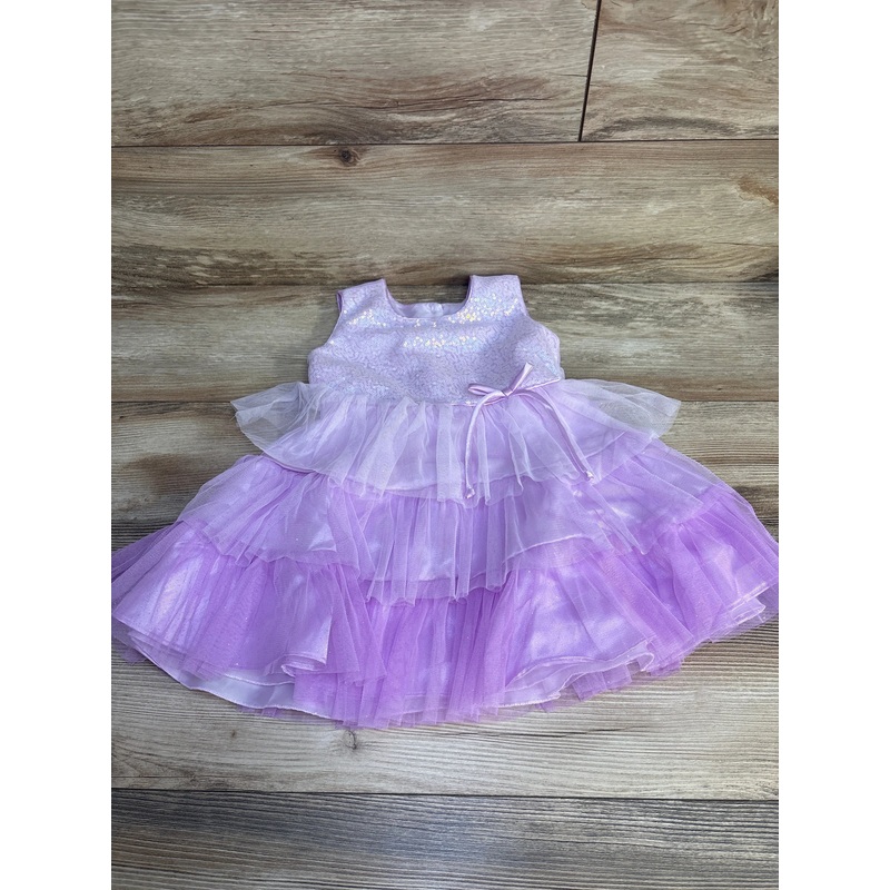 Jona Michelle Tiered Tulle Dress Purple sz 3T Purple 3T