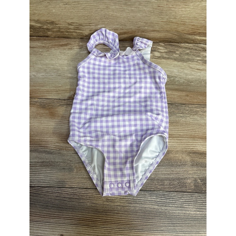 Just One You 1pc Gingham Swimsuit Purple sz 18m Purple 18m
