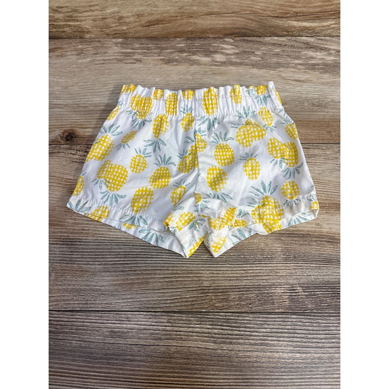 Just One You Pineapple Print Shorts White sz 12m White 12m