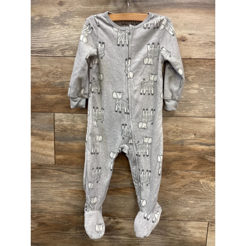 Kids Headquarters Zebra Print Blanket Sleeper Grey sz 18m Grey 18m