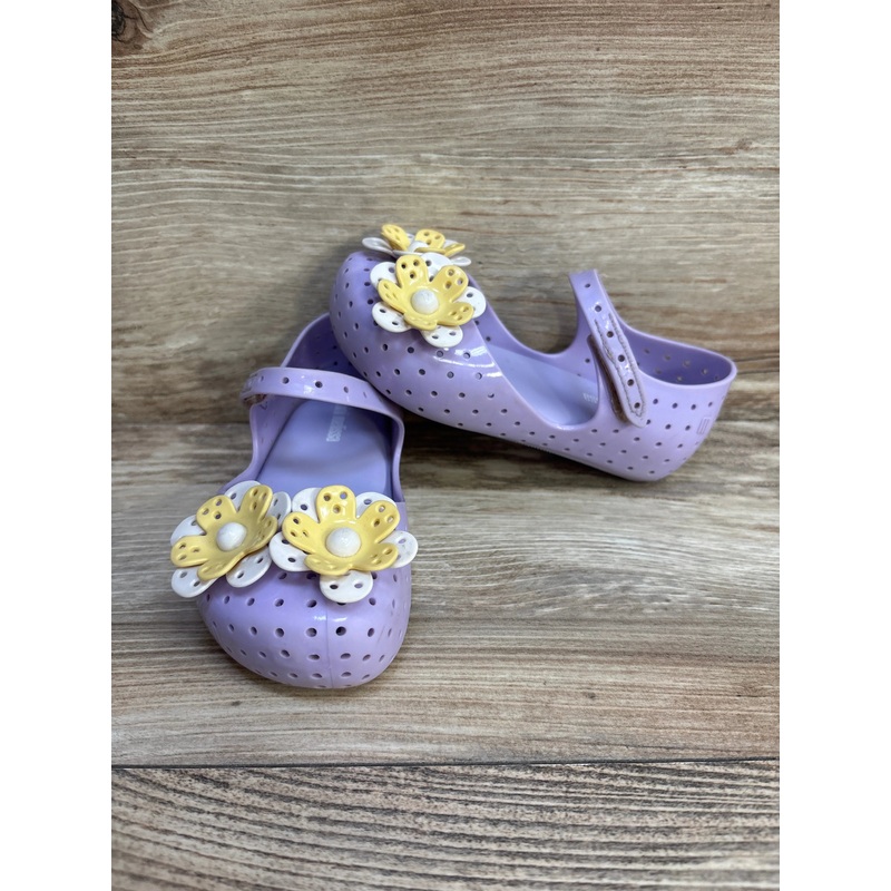 Mini Melissa: Furadinha XII in Lilac/Yellow sz 9c