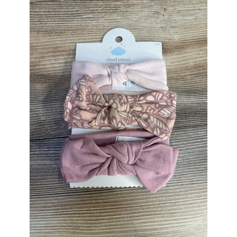 NEW Cloud Island 3pk Head Wraps sz 0-6m