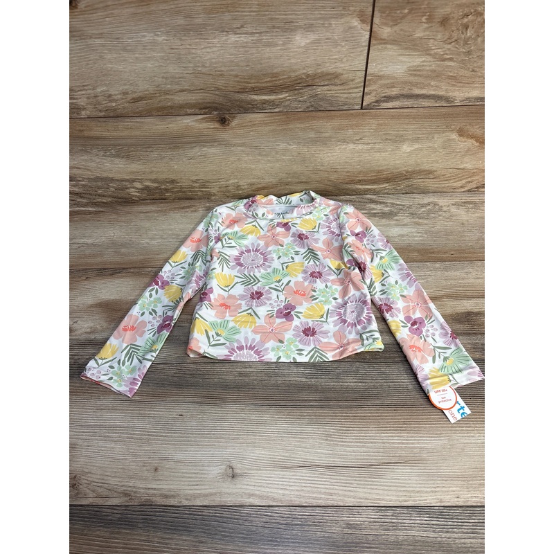 NEW Just One You Floral Rashguard White sz 5T White 5T