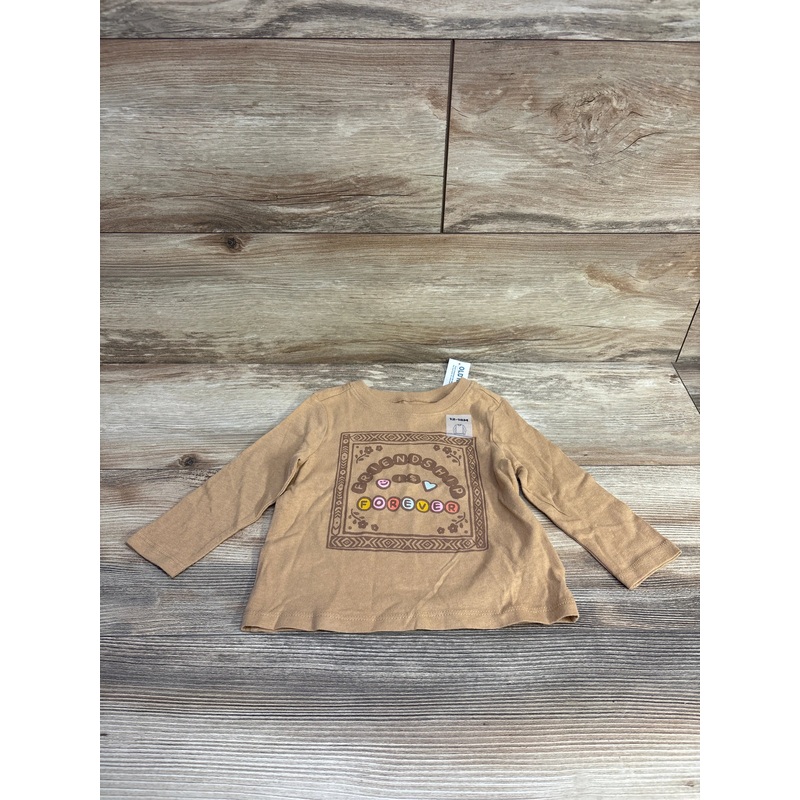 NEW Old Navy Friendship Is Forever Shirt Brown sz 12-18m Brown 12m