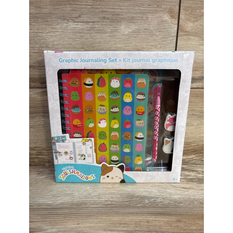 NEW Original Squishmallows Graphic Journaling Set