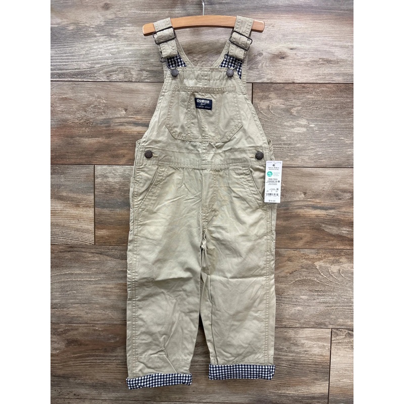 NEW Oshkosh Overalls Beige sz 4T Beige 4T