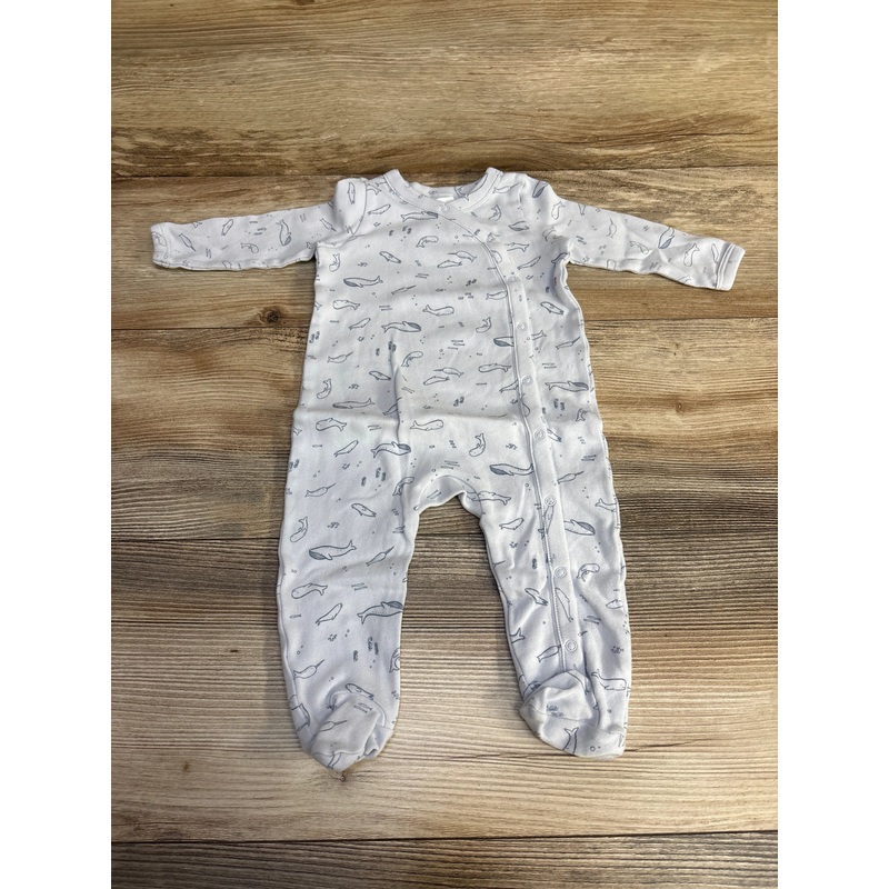 Nordstrom Sea Animals Kimono Sleeper Blue sz 3m Blue 3m