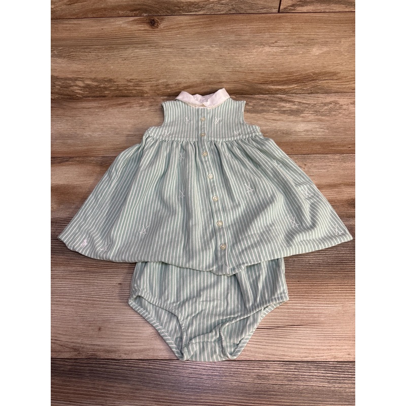 Ralph Lauren Golf Knit Cotton Oxford Dress Green sz 12m Green 12m