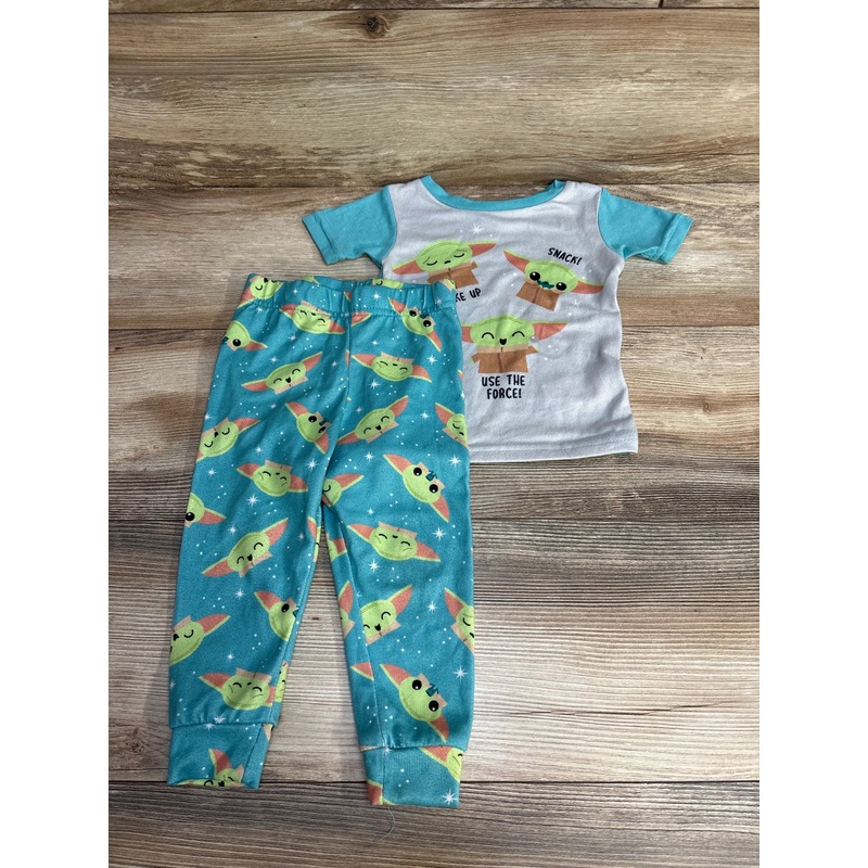 Star Wars 2pc Grogu Pajama Set Blue/Grey sz 24m Grey 24m