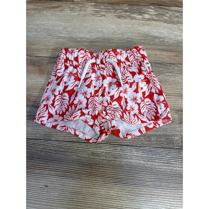 Starting Out Floral Swim Trunks Red sz 6m Red 6m