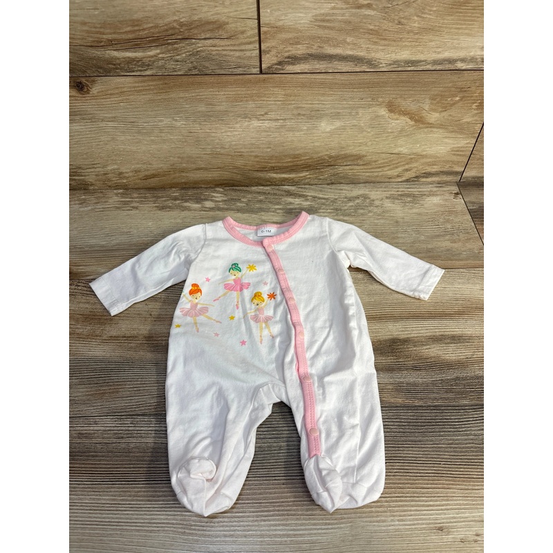Ballerina Sleeper White sz 0-1m White Newborn
