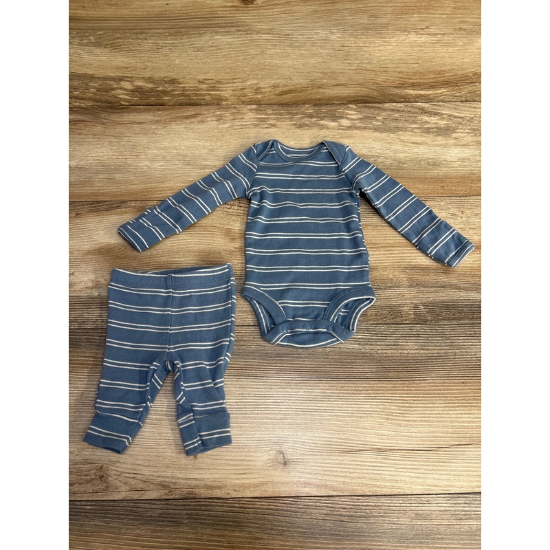 Carter’s 2pc Striped Bodysuit & Pants Blue sz Newborn Blue Newborn