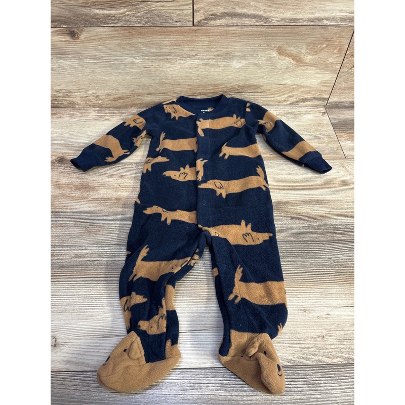 Carter’s Dog Print Blanket Sleeper Navy sz 9m Navy 9m