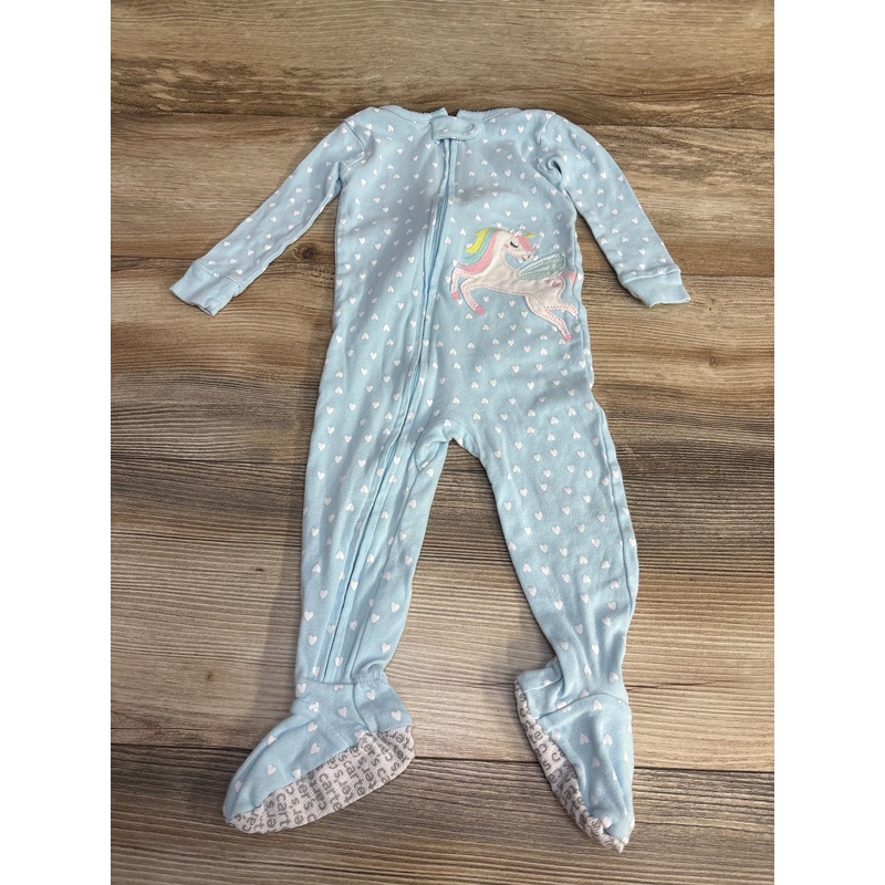 Carter’s Heart Print Sleeper Blue sz 12m Blue 12m