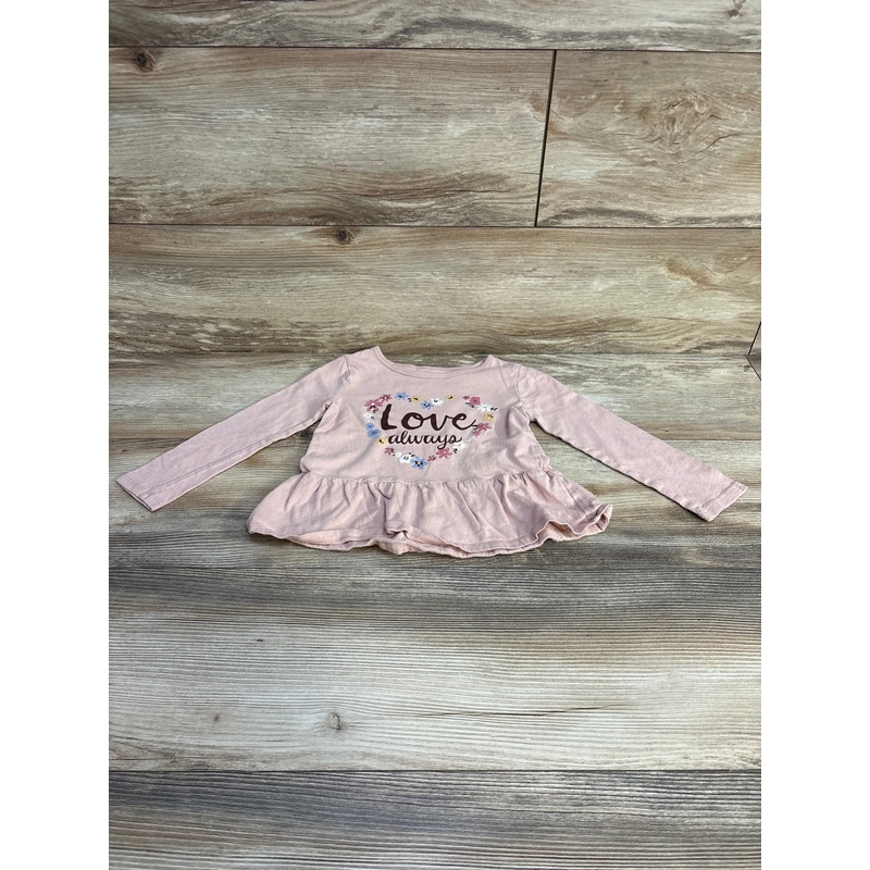Carter’s Love Always Peplum Shirt Pink sz 3T Pink 3T