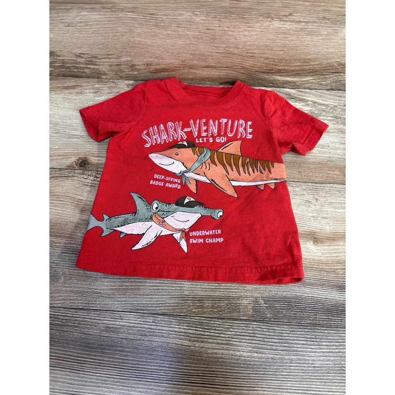 Carter’s Shark-Venture Shirt Red sz 18m Red 18m