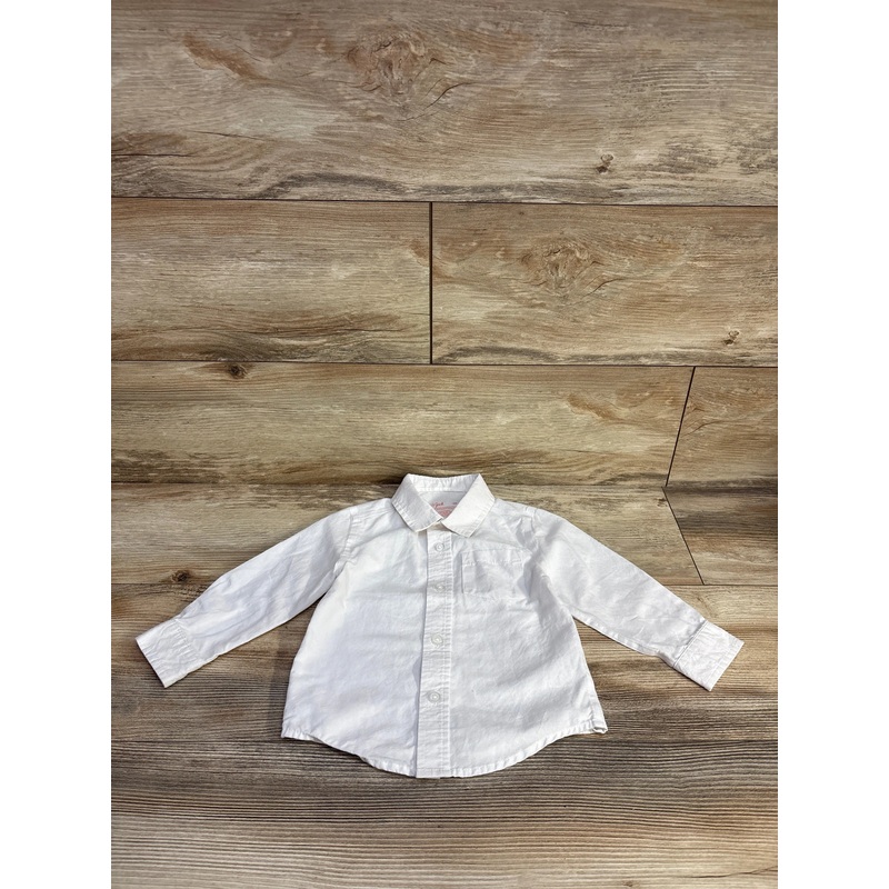 Cat & Jack Button Up Shirt White sz 18m White 18m