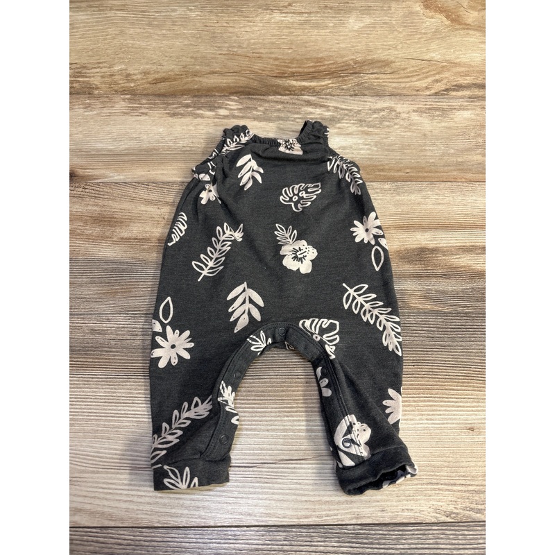 Cat & Jack Floral Romper Grey sz 0-3m Grey Newborn