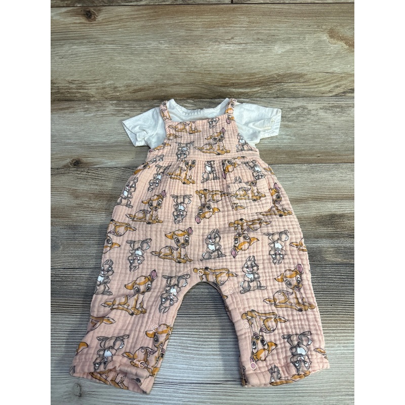 Disney Baby 2pc Bambi Shirt & Jumpsuit Pink sz 6-9m Pink 6m