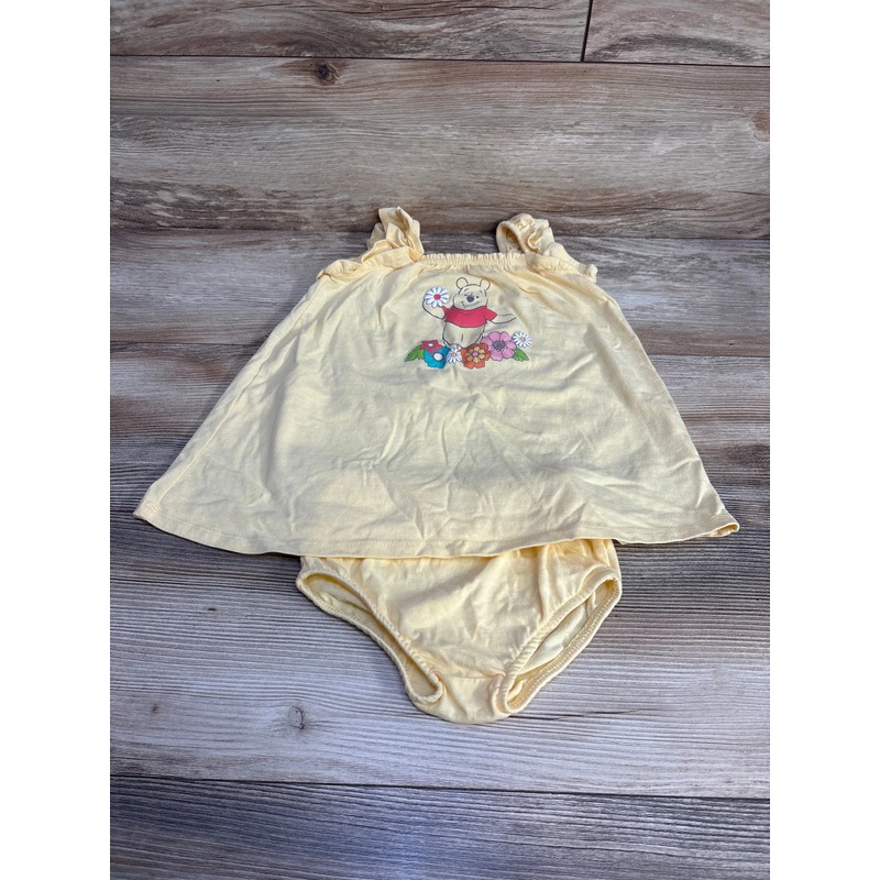 Disney Baby 2pc Winnie The Pooh Dress & Bloomers Yellow sz 18m Yellow 18m