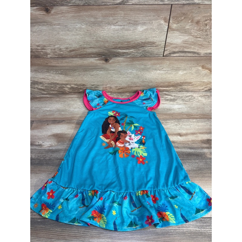 Disney Store Moana Nightgown Blue sz 4T Blue 4T