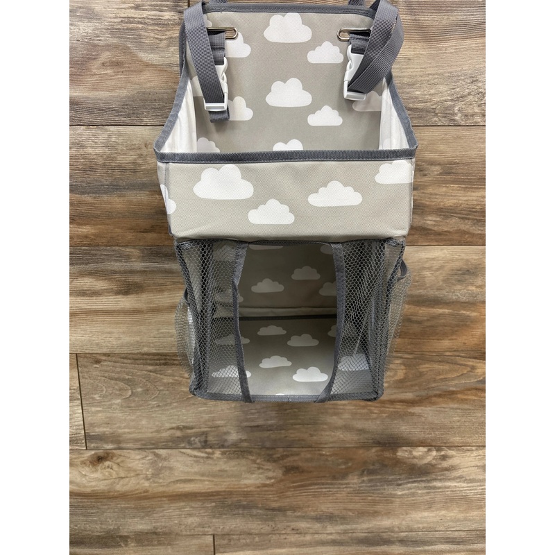 Maliton Hanging Diaper Caddy Organizer in Grey Clouds