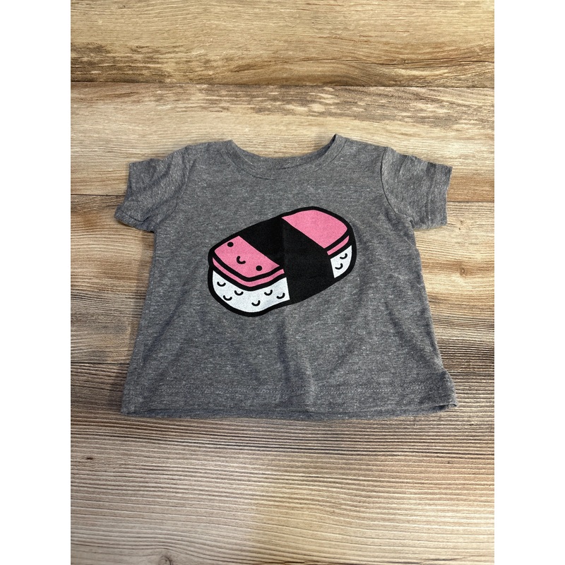 Mochi Kids Kawaii Spam Musubi Graphic Tee Grey sz 6-12m Grey 6m