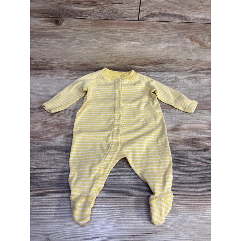 Moon and Back Striped Sleeper Yellow sz 0-3m Yellow Newborn