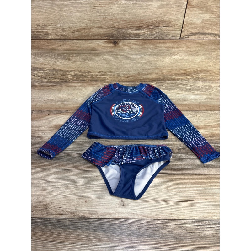 Nautica 2pc Rashguard Swimsuit Set Navy sz 3T Navy 3T