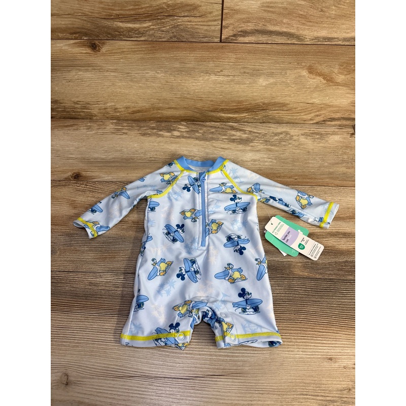 NEW Disney Baby 1pc Mickey Mouse Swimsuit Blue sz 3m Blue 3m