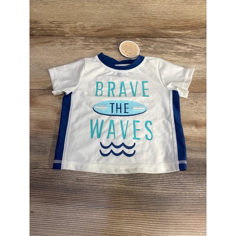 NEW First Impressions Brave The Waves Rashguard White sz 12m White 12m