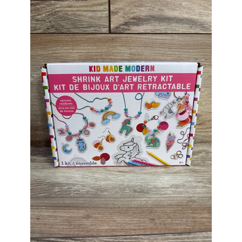 NEW Kid Made Modern Shrink Art Jewelry Kit