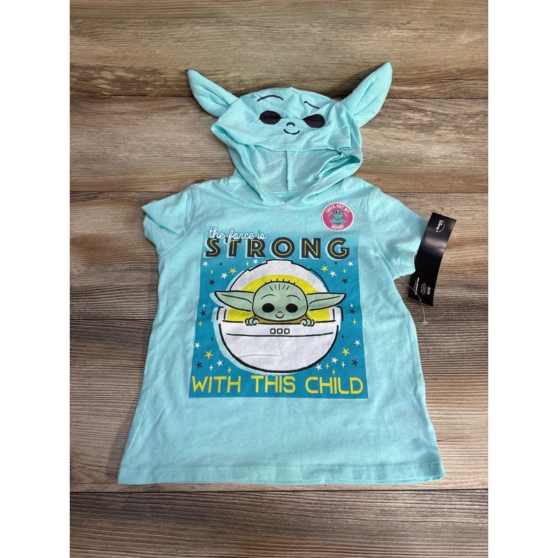 NEW Star Wars Hooded Shirt Blue sz 4T Blue 4T