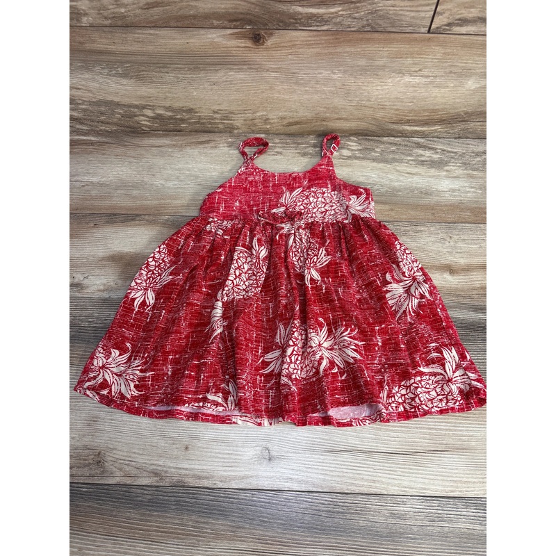 Palmwave Hawaii Pineapple Print Dress Red sz 4T Red 4T