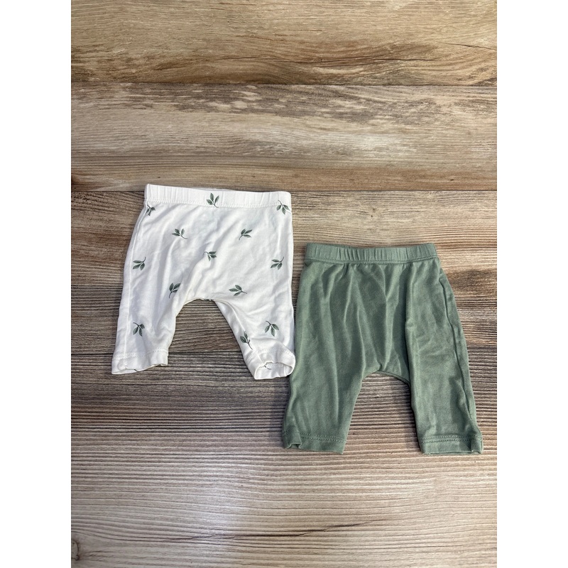PurelySoft by Carter’s 2pk Pants White/Green sz Preemie Green Preemie