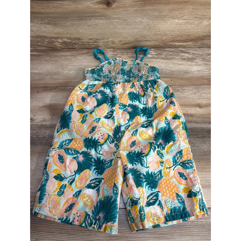 Tommy Bahama Smocked Fruit Print Romper Blue sz 4T 4T Blue