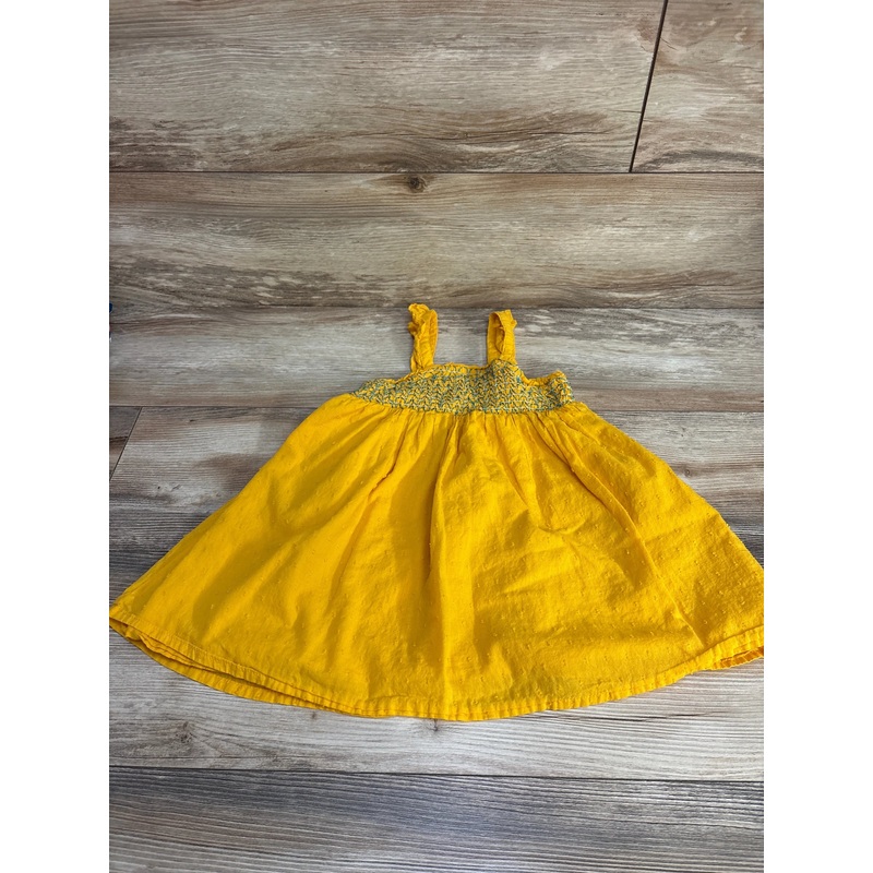 Tommy Bahama Smocked Swiss Dot Dress Yellow sz 4T Yellow 4T